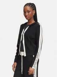 Elisabetta Franchi Bluza MK-15S-66E2-V440 Czarny Regular Fit. Czarne bluzy damskie Elisabetta Franchi, s, bez wzorów, bez ramiączek, bez kaptura. Za 1,879.00 zł.