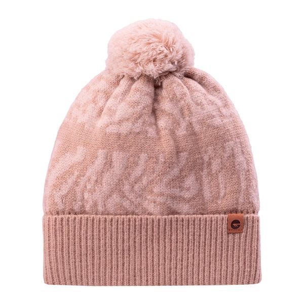 Czapka Damska Coldie. Brązowe czapki damskie Hi-tec, z aplikacjami, z materiału. Za 75.99 zł.