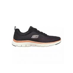 Buty do chodzenia damskie Skechers Flex Appeal 40. Czarne obuwie sportowe damskie Skechers, bez wzorów, z gumy, bez zapięcia, trekkingowe. W wyprzedaży za 268.40 zł.