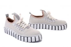 PIAZZA 850080-08 beige, półbuty letnie damskie. Brązowe półbuty damskie Piazza, na lato, bez wzorów, bez obcasa, bez zapięcia. Za 199.43 zł.