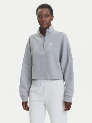Adidas Bluza Essentials French Terry IY9681 Szary Oversize. Szare bluzy damskie Adidas, xl, bez wzorów, z bawełny, bez ramiączek, bez kaptura. Za 169.99 zł.