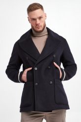 Płaszcz męski wełniany EMPORIO ARMANI. Płaszcze męskie Emporio Armani, m, bez wzorów, z wełny, bez kołnierzyka, bez kaptura. W wyprzedaży za 3,335.20 zł.