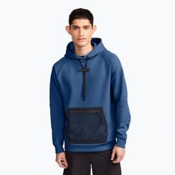 Bluza męska On Hoodie. Niebieskie bluzy męskie On, m, bez wzorów, bez kaptura, na fitness i siłownię. Za 439.99 zł.