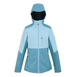 Kurtka Wodoodporna Damska Ocieplana Kelora. Niebieskie kurtki sportowe damskie Regatta, xs, bez wzorów, bez ramiączek, bez kaptura, trekkingowe. Za 172.99 zł.