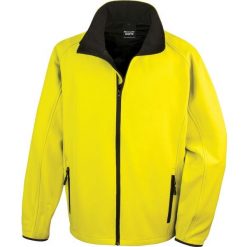 Kurtka Result Softshell Printable. Czarne kurtki męskie RESULT, xl, bez wzorów, z materiału, bez kaptura. Za 111.90 zł.