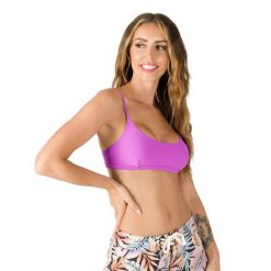 Góra od stroju kąpielowego Billabong Tan lines Avery. Czerwone bikini Billabong, xl, bez wzorów. Za 89.99 zł.