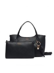 Guess Torebka HWBG97 35060 Czarny. Czarne shopperki damskie Guess, z aplikacjami, ze skóry, bez dodatków. Za 584.99 zł.
