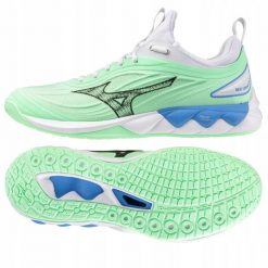 Mizuno Buty siatkarskie Mizuno WAVE LUMINOUS 3 42 1/2 miętowe. Zielone buty sportowe męskie Mizuno, bez wzorów, bez zapięcia, mizuno wave. Za 371.04 zł.