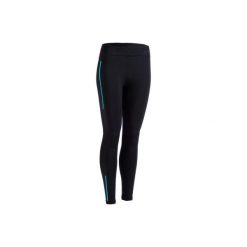 Legginsy do treningu crossowego 500 damskie. Niebieskie legginsy damskie DOMYOS, bez wzorów, z elastanu. Za 64.99 zł.