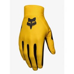 Rękawiczki rowerowe męskie Fox Flexair Glove. Czerwone rękawiczki męskie FOX, bez wzorów. Za 156.99 zł.