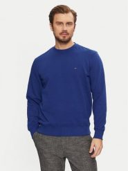 Tommy Hilfiger Bluza Essential MW0MW37237 Niebieski Regular Fit. Niebieskie bluzy męskie Tommy Hilfiger, m, bez wzorów, z bawełny, bez ramiączek, bez kaptura. Za 229.99 zł.
