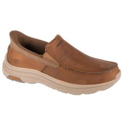 Buty sportowe Sneakersy męskie, Slip-Ins: Pollard - Osgood. Czarne buty sportowe męskie Skechers, bez wzorów, bez zapięcia, trekkingowe. Za 419.99 zł.