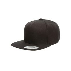 Czapka typu snapback Flexfit Premium. Czarne czapki damskie FLEXFIT, bez wzorów. Za 141.50 zł.