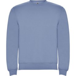 Bluza Unisex Dla Dorosłych Clasica Z Okrągłym Dekoltem. Niebieskie bluzy męskie ROLY, m, bez wzorów, bez ramiączek, bez kaptura. Za 73.99 zł.