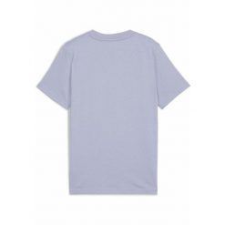 Młodzieżowa koszulka ESS z logo No. 1 PUMA Cool Weather Blue. Niebieskia bluzki damskie Puma, m, bez wzorów, z bawełny, klasyczne, bez kołnierzyka, bez ramiączek. Za 79.00 zł.