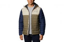 Kurtka przejściowa z kapturem Powder Lite. Zielone kurtki sportowe męskie Columbia, na jesień, m, bez wzorów, z materiału, z kapturem, trekkingowe, omni-heat (columbia). Za 452.70 zł.