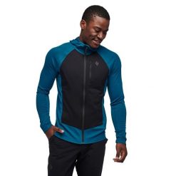 Kurtka hybrydowa męska Black Diamond Coefficient LT Hybrid Hoody. Niebieskie kurtki męskie Black Diamond, l, bez wzorów, sportowe, bez kaptura. Za 636.50 zł.