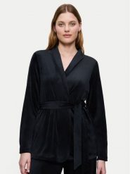 Triumph Koszulka piżamowa Sensual Velour 10225078 Czarny Relaxed Fit. Czarne koszule nocne damskie Triumph, bez wzorów, z syntetyku, bez ramiączek. Za 189.99 zł.