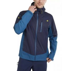 Męska kurtka turystyczna Fundango Piorini Waterproof. Niebieskie kurtki sportowe męskie FUNDANGO, m, bez wzorów, z materiału, bez kaptura, narciarskie. Za 599.00 zł.