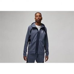 Bluza sportowa męska Nike Air Jordan Zion Fleece. Szare bluzy sportowe męskie Nike, l, bez wzorów, z kapturem. Za 777.00 zł.