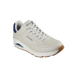 Buty sportowe męskie Skechers Uno Tailored Air. Brązowe buty sportowe męskie Skechers, bez wzorów, ze skóry ekologicznej, bez zapięcia. Za 490.00 zł.