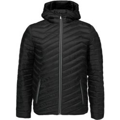 Męska skórzana kurtka Jenor Black - Elegancka i Trwała. Czarne kurtki męskie LOOP, na zimę, m, bez wzorów, ze skóry, eleganckie, bez kaptura. Za 190.19 zł.