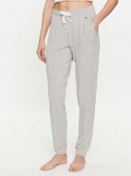 Tommy Hilfiger Spodnie dresowe UW0UW05192 Szary Slim Fit. Szare spodnie dresowe damskie Tommy Hilfiger, bez wzorów, z dresówki. Za 229.99 zł.