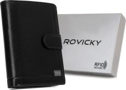 Rovicky Duży portfel męski ze skóry naturalnej - Peterson NoSize. Portfele męskie ROVICKY, bez wzorów, ze skóry. Za 143.26 zł.