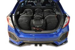 Torby Do Bagażnika Honda Civic Hatchback 2017-2021 4Szt Kjust. Czarne torby podróżne damskie KJUST, bez wzorów, z kauczuku. Za 1,244.00 zł.