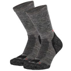 Skarpety turystyczne - Wełna Merino - Multi antracyt - 2 pary. Brązowe skarpety męskie Xtreme, bez wzorów, z poliamidu. Za 143.29 zł.