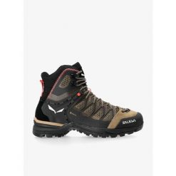 Buty trekkingowe damskie Salewa Mountain Trainer Lite Mid GTX. Brązowe obuwie trekkingowe damskie Salewa, bez zapięcia. W wyprzedaży za 847.85 zł.