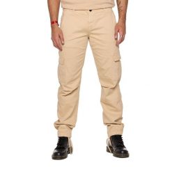 Spodnie dresowe na co dzień na siłownię. Brązowe spodnie materiałowe męskie LEONE 1947 APPAREL, bez wzorów, z bawełny. W wyprzedaży za 164.19 zł.