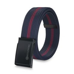 Pasek parciany BETLEWSKI PRC-17_CZ-1 M granatowy. Niebieskie paski męskie Betlewski, z materiału. Za 39.99 zł.