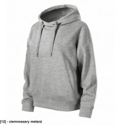 MALFINI - ADLER - - Bluza damska, g/m, % bawełna, % poliester, % bawełna, % wiskoza ciemnoszary melanż XL. Szare bluzy damskie MALFINI, m, bez wzorów, z bawełny, bez ramiączek, bez kaptura. Za 114.66 zł.
