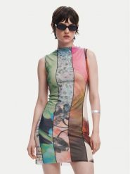 Desigual Sukienka codzienna St. Johns 25SWVK01 Kolorowy Slim Fit. Sukienki damskie Desigual, na co dzień, xs, bez wzorów, z syntetyku, bez kołnierzyka, bez ramiączek, proste. Za 239.99 zł.