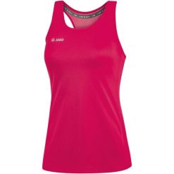 Damski tank top Jako top Run 2.0. Czerwone topy damskie Jako, bez wzorów, sportowe, bez kołnierzyka, bez ramiączek. Za 155.50 zł.