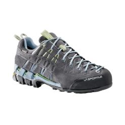 Damskie buty trekkingowe La Sportiva Hyper Gore-Tex. Szare obuwie trekkingowe damskie La Sportiva, z gore-texu, bez zapięcia. Za 869.00 zł.