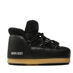 Śniegowce Moon Boot. Czarne śniegowce damskie Moon Boot, z nylonu, bez zapięcia. Za 579.99 zł.