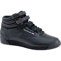 Reebok F/S HI 2240 35,5 Czarne. Czarne obuwie sportowe damskie Reebok, bez wzorów, ze skóry, bez zapięcia. W wyprzedaży za 249.99 zł.