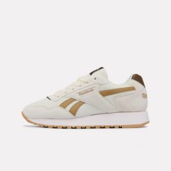 Sneakersy damskie Reebok Glide. Białe obuwie sportowe damskie Reebok, bez wzorów, bez zapięcia. Za 269.99 zł.