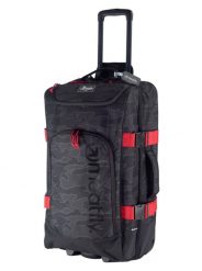 Walizka podróżna Contin z ekspanderem i zamkiem szyfrowym – czarna 100L Meatfly. Czarne walizki damskie Meatfly, bez wzorów, z materiału. Za 679.99 zł.