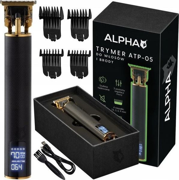 Trymer Alpha MASZYNKA TRYMER DO STRZYŻENIA GOLENIA WŁOSÓW BRODY ALPHA. Golarki i trymery Alpha. Za 119.90 zł.