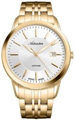 Zegarek męski Adriatica A8306.1113Q złoty. Żółte zegarki męskie Adriatica, bez wzorów, złote. Za 940.00 zł.