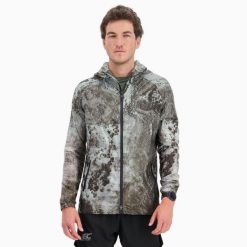 Męska kurtka przeciwwiatrowa do biegania w terenie TERRARUN WINDBREAKER. Zielone kurtki męskie BODYCROSS, m, bez wzorów, z materiału, bez kaptura, do biegania. Za 739.99 zł.