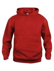 Clique Basic Hoody Junior bluza z kapturem czerwona – red. Czerwone bluzy damskie CLIQUE, bez wzorów, z bawełny, bez ramiączek, z kapturem. Za 144.85 zł.