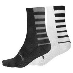 Skarpety Endura Coolmax Stripe 2 pary. Czarne skarpetki damskie ENDURA, bez wzorów. Za 223.99 zł.