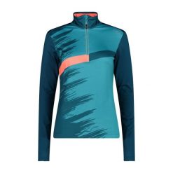 Damska bluza rozpinana do połowy CMP. Niebieskie bluzy damskie CMP, l, bez wzorów, sportowe, bez ramiączek, bez kaptura. Za 257.50 zł.