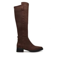 Muszkieterki MICHAEL Michael Kors. Brązowe kozaki damskie MICHAEL Michael Kors, bez wzorów, bez obcasa, na płaskiej podeszwie, bez zapięcia. Za 879.99 zł.
