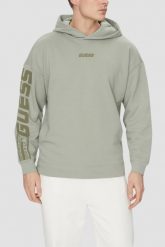 GUESS Zielona bluza męska Dalim Over z kapturem. Zielone bluzy męskie Guess, m, z aplikacjami, z kapturem. W wyprzedaży za 305.99 zł.