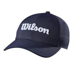 Czapka golfowa Wilson Tour. Niebieskie czapki damskie Wilson, bez wzorów, z materiału. Za 163.50 zł.